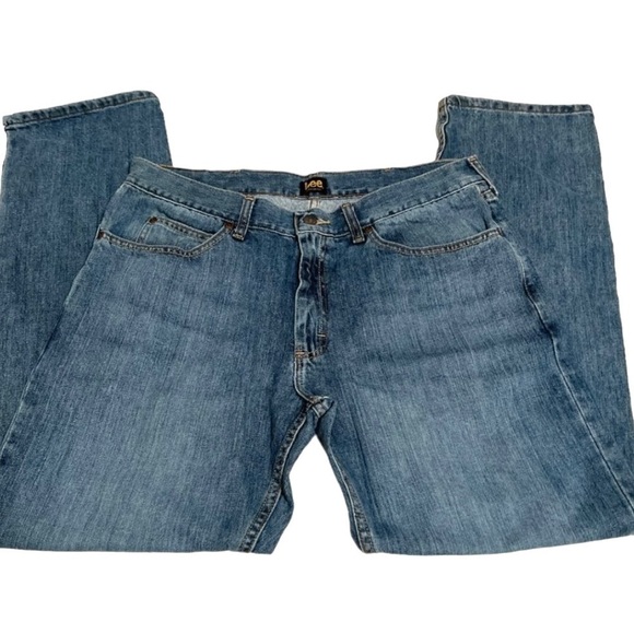 Men’s Lee Regular Fit Classic Straight Leg Jeans SIze 36 X 32 - Picture 5 of 10